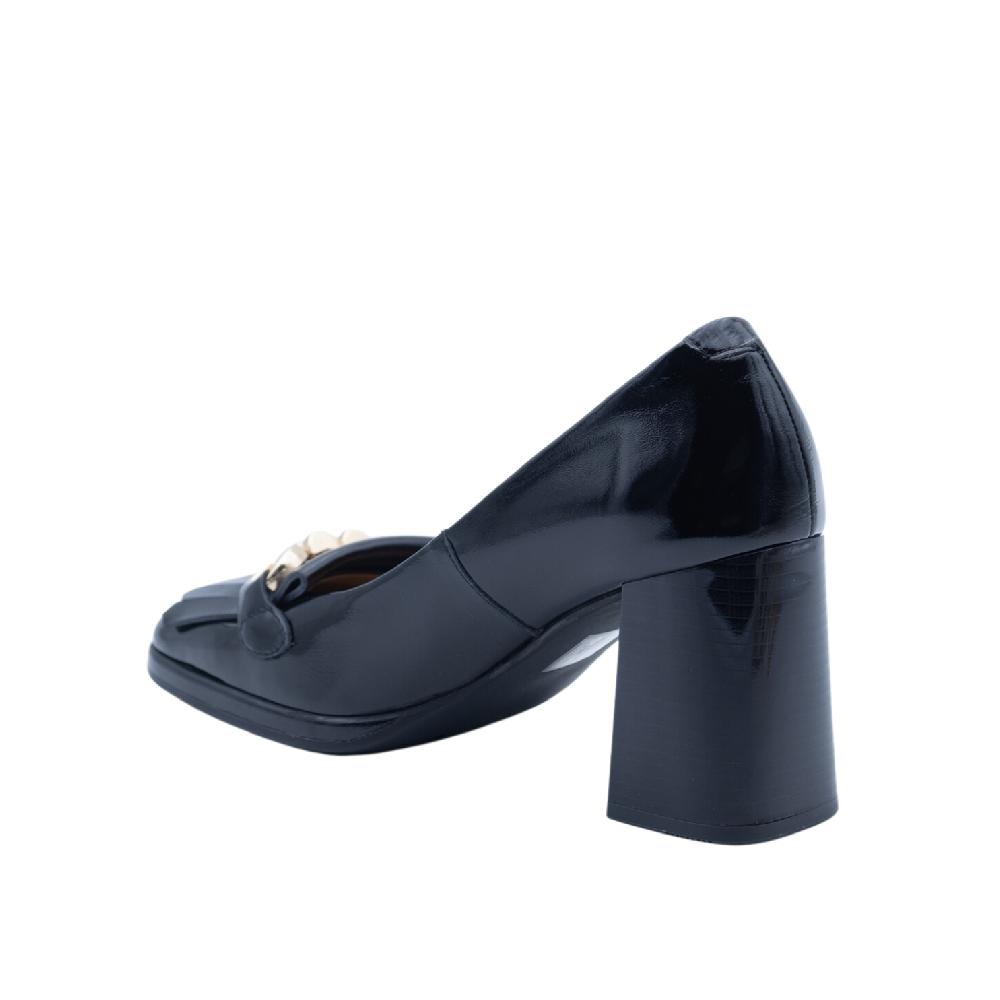 ALBANO Decolletè Nero Con Frangia