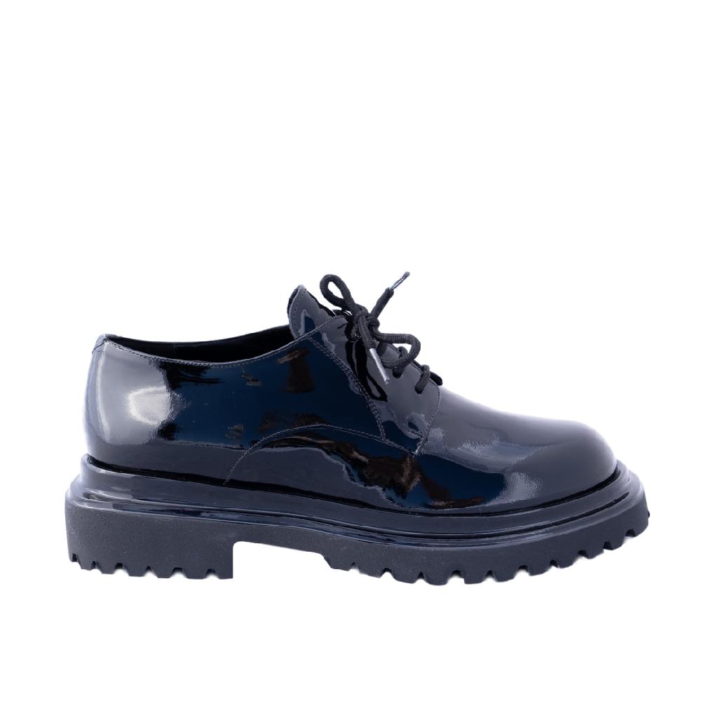 ALBANO Mocassini con lacci neri