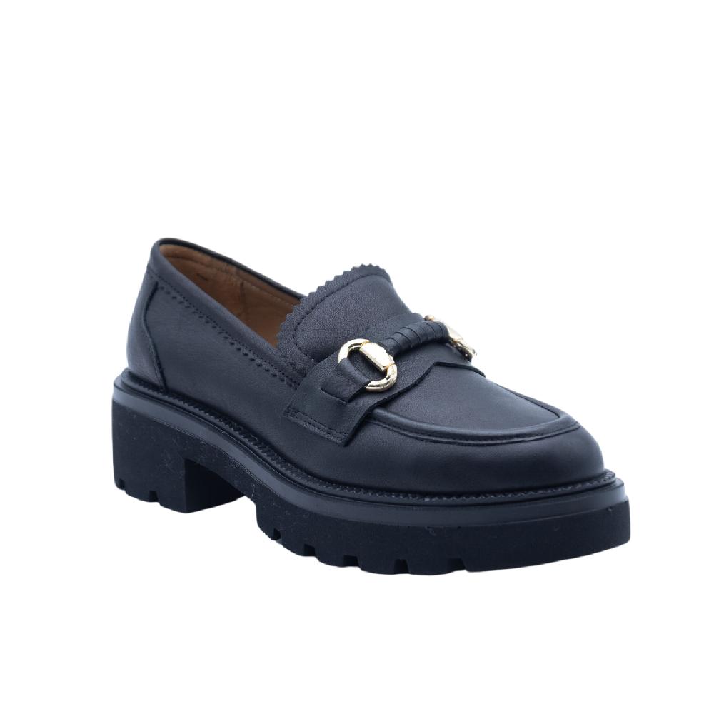 ALBANO Mocassini Neri Con Accessorio