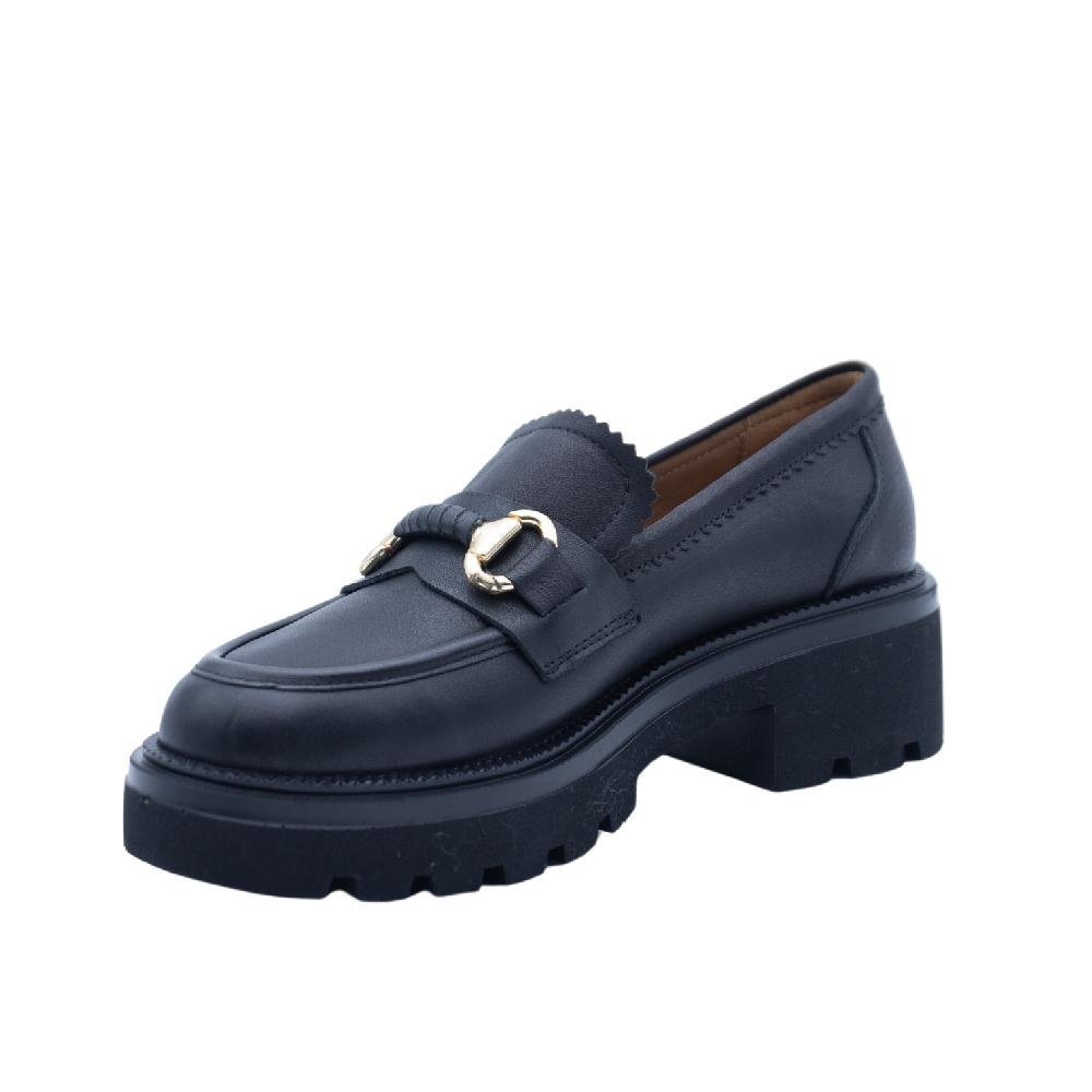 ALBANO Mocassini Neri Con Accessorio