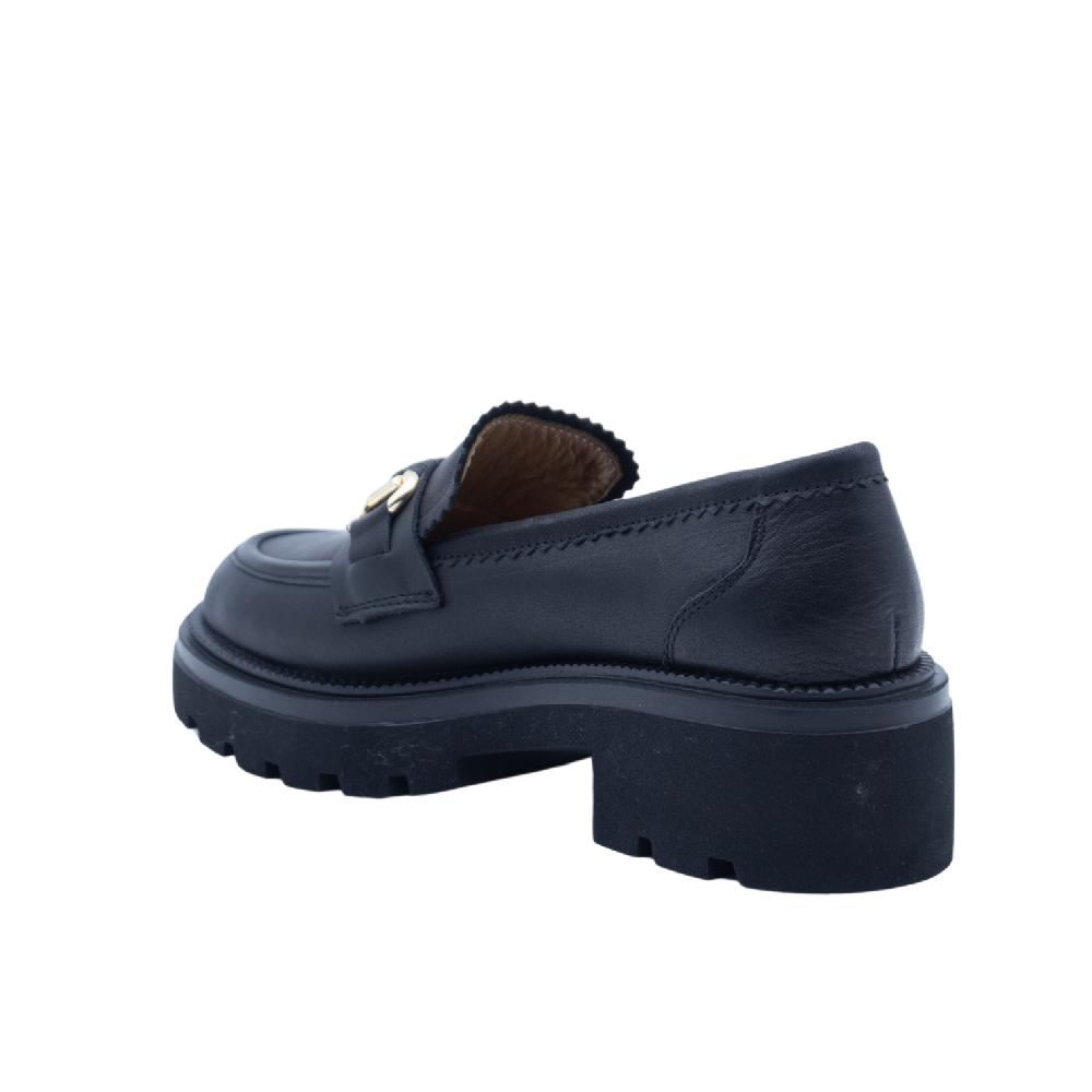 ALBANO Mocassini Neri Con Accessorio