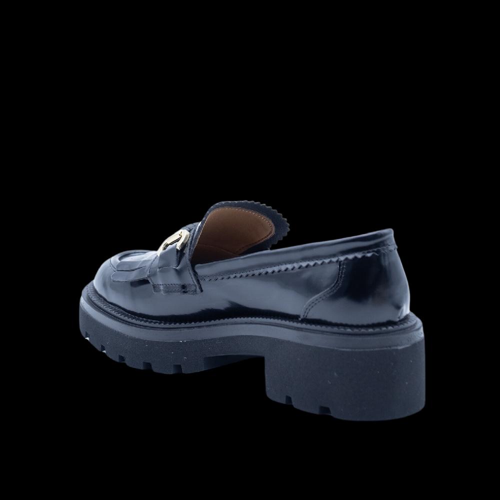 ALBANO Mocassini Neri Con Frangia