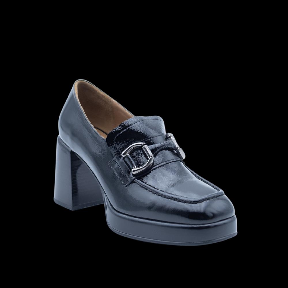 ALBANO Mocassino Nero Con Tacco