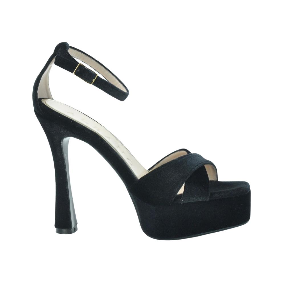 ALBANO Sandali in velluto neri