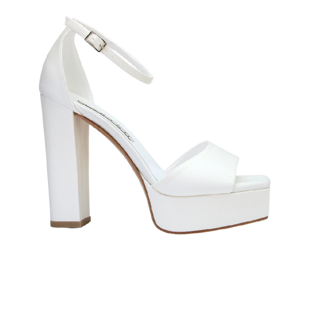 ALBANO Sandali sposa con plateau