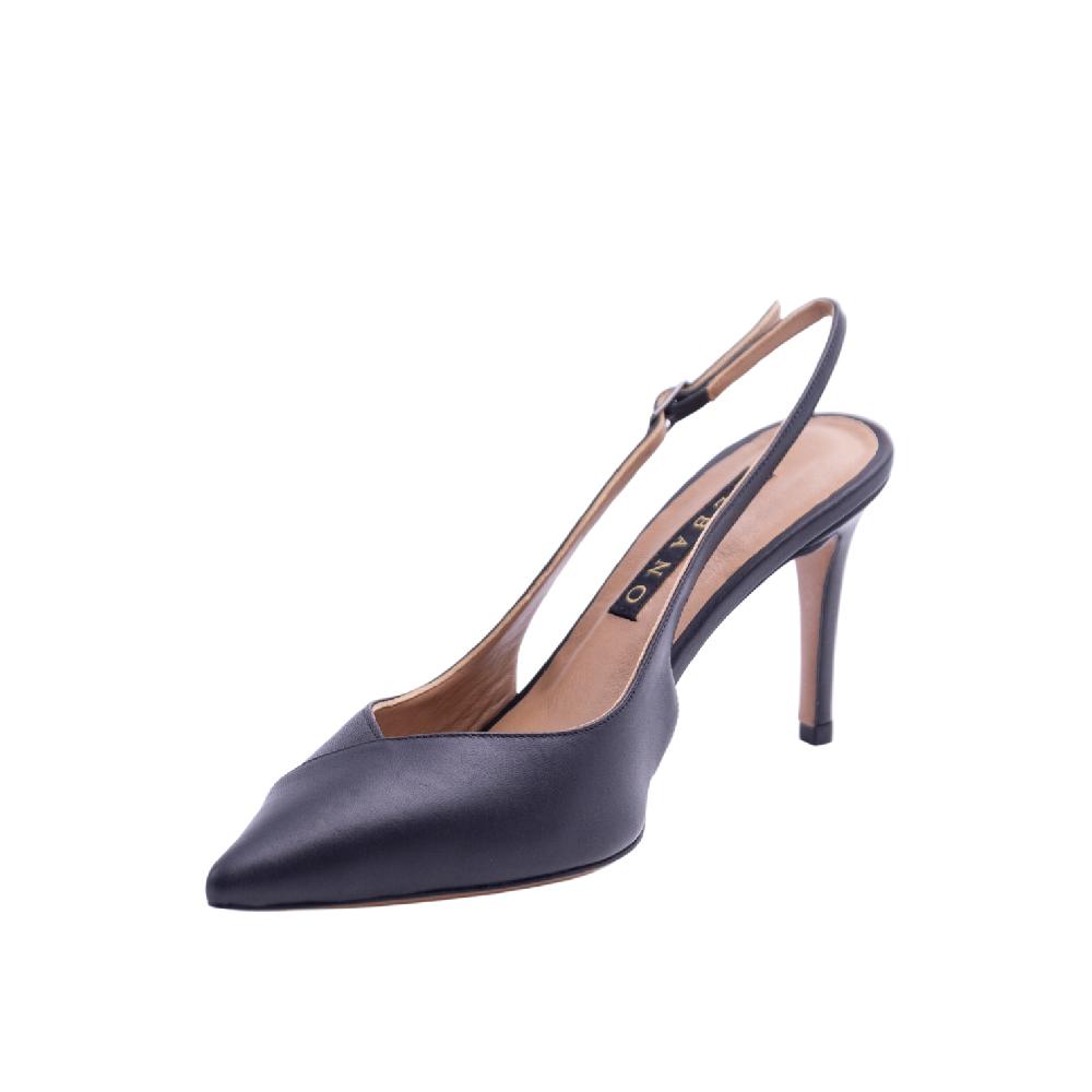 ALBANO Slingback Pelle Nera