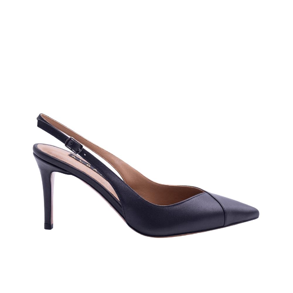 ALBANO Slingback pelle nera