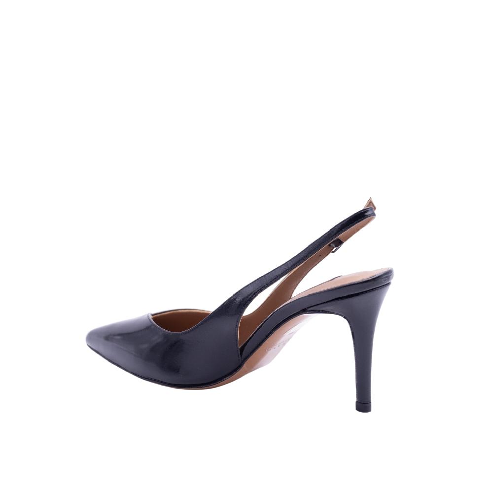 ALBANO Slingback Vernice Nera