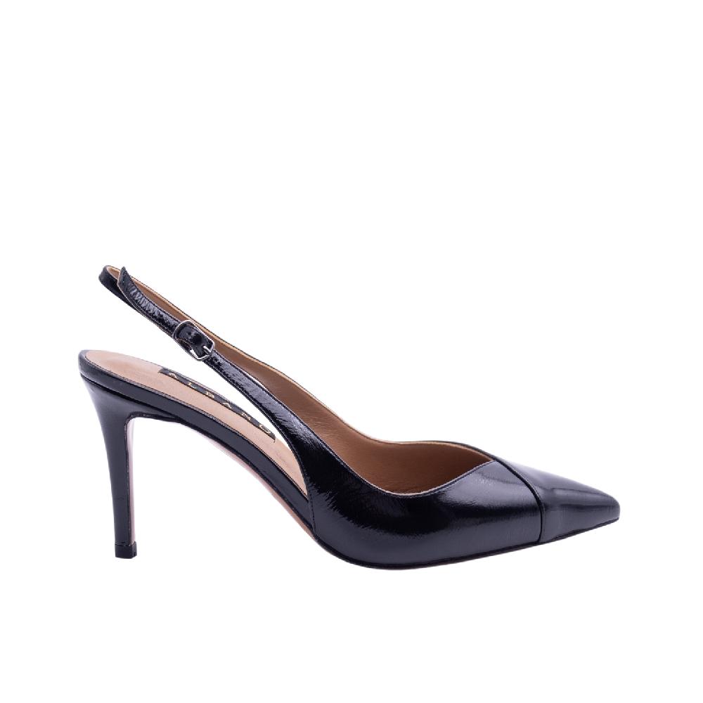 ALBANO Slingback vernice nera