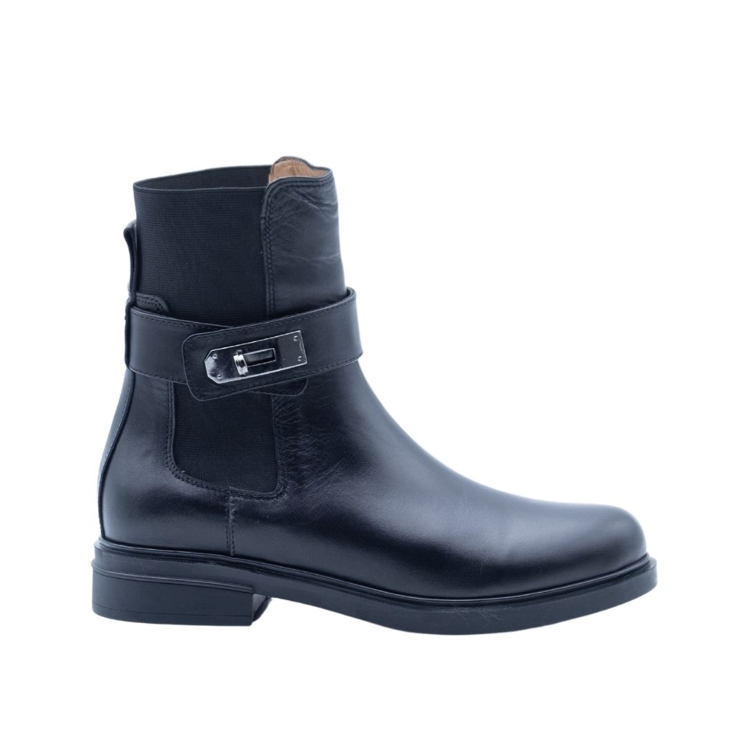 ALBANO Tronchetti neri con chiusura laterale