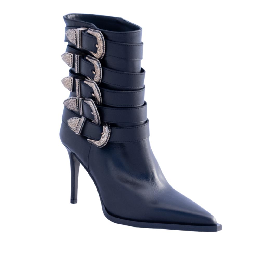 ALBANO Tronchetti Neri Con Fibbie