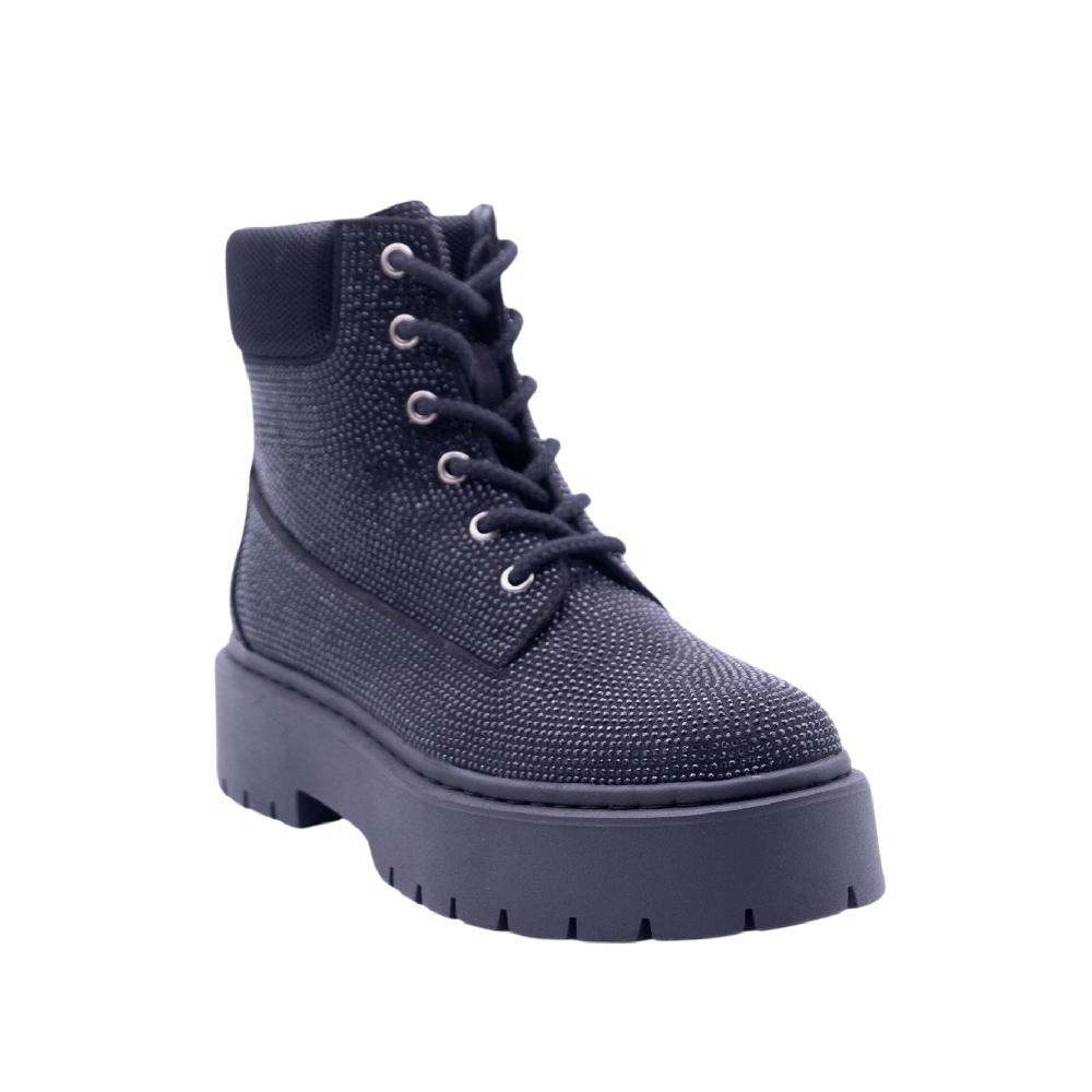 ALBANO VANITY Anfibi Neri In Strass