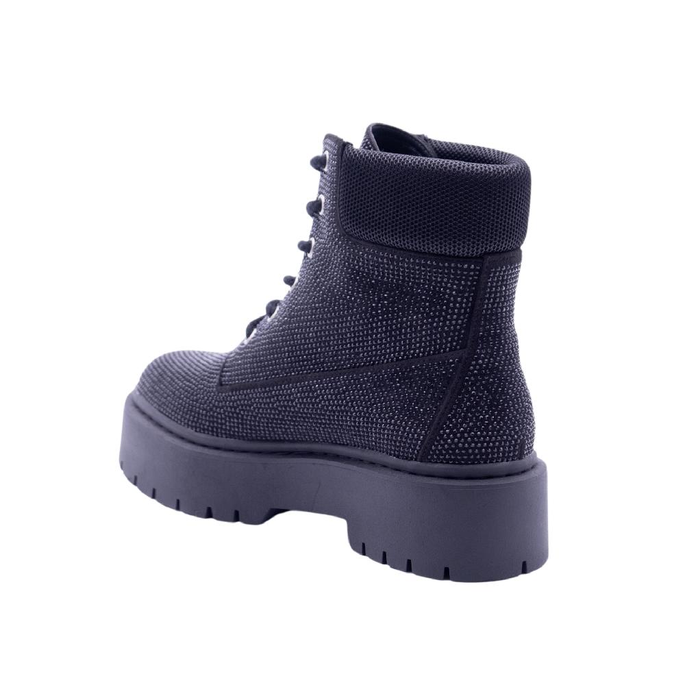 ALBANO VANITY Anfibi Neri In Strass