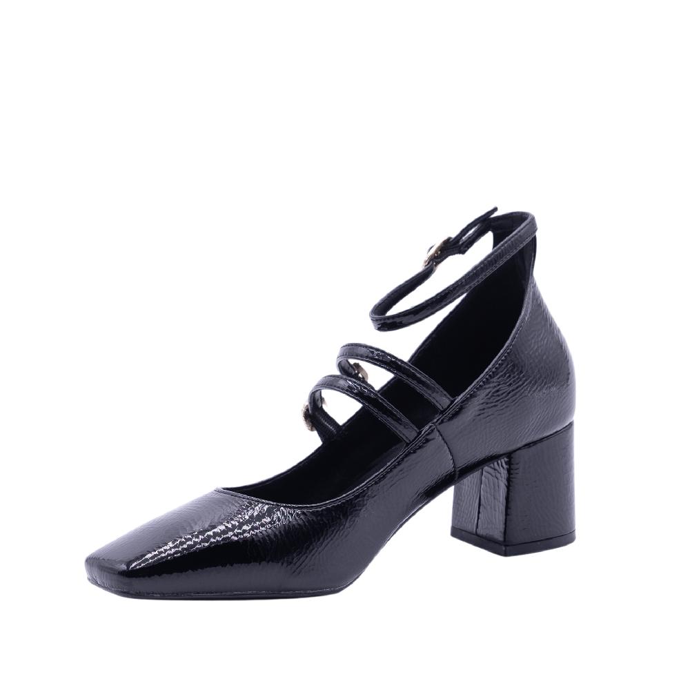 ALBANO VANITY Decolletè Nero Con Cinturini