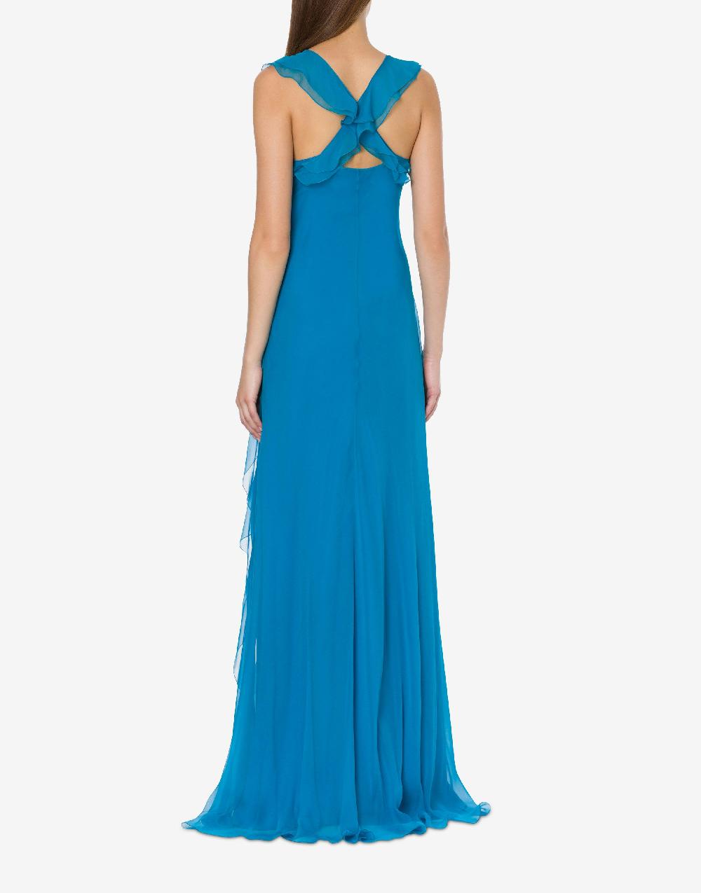 Alberta Ferretti Abito In Chiffon Organico Cocktail