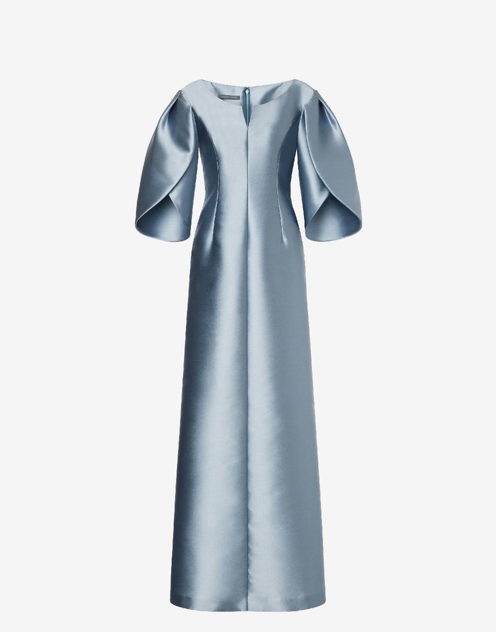 Alberta Ferretti Abito in mikado con maniche tulipano