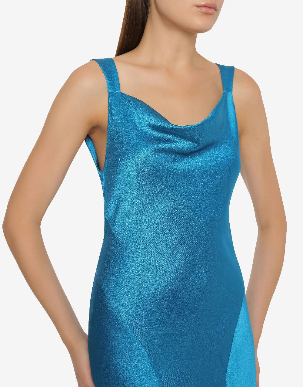 Alberta Ferretti Abito In Raso Con Cut-out Cocktail