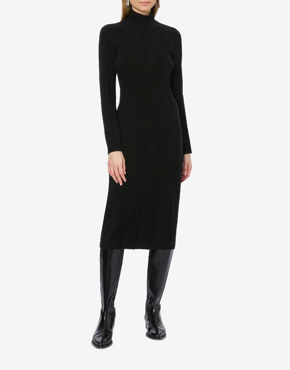 Alberta Ferretti Abito Longuette In Lana E Cashmere