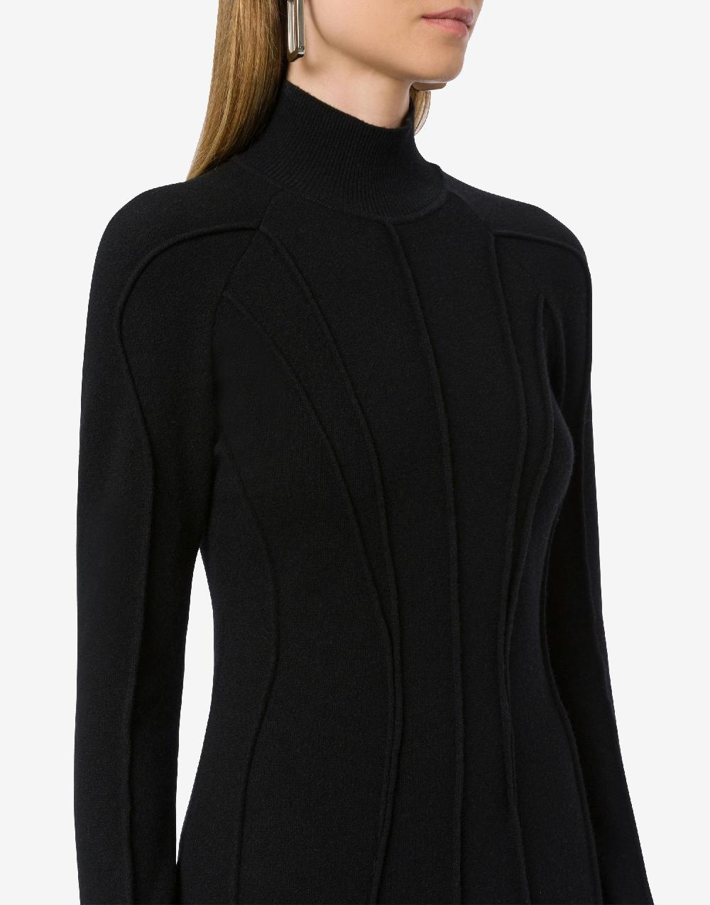 Alberta Ferretti Abito Longuette In Lana E Cashmere