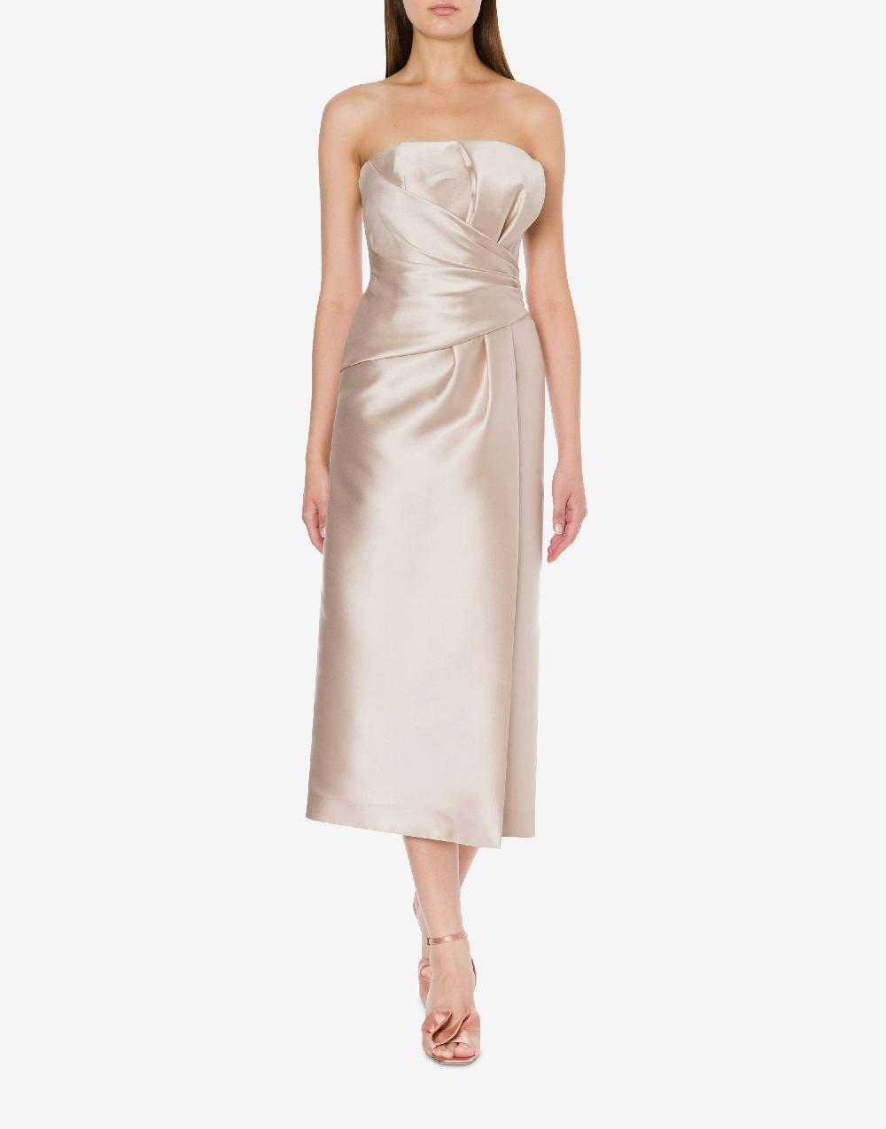 Alberta Ferretti Abito Longuette In Mikado Cocktail