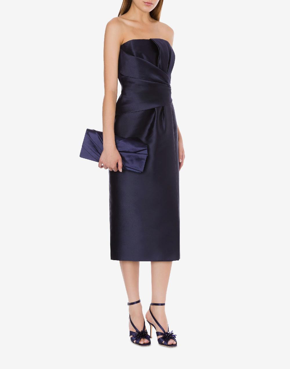 Alberta Ferretti Abito Longuette In Mikado Cocktail