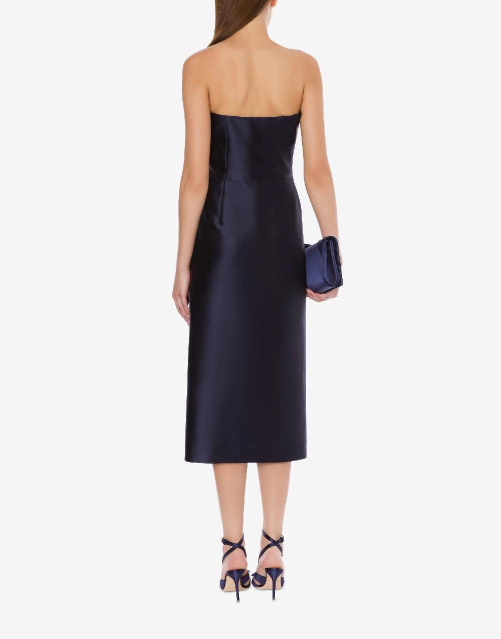 Alberta Ferretti Abito Longuette In Mikado Cocktail