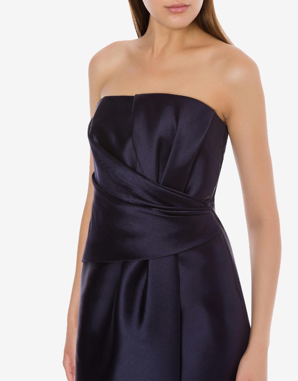 Alberta Ferretti Abito Longuette In Mikado Cocktail