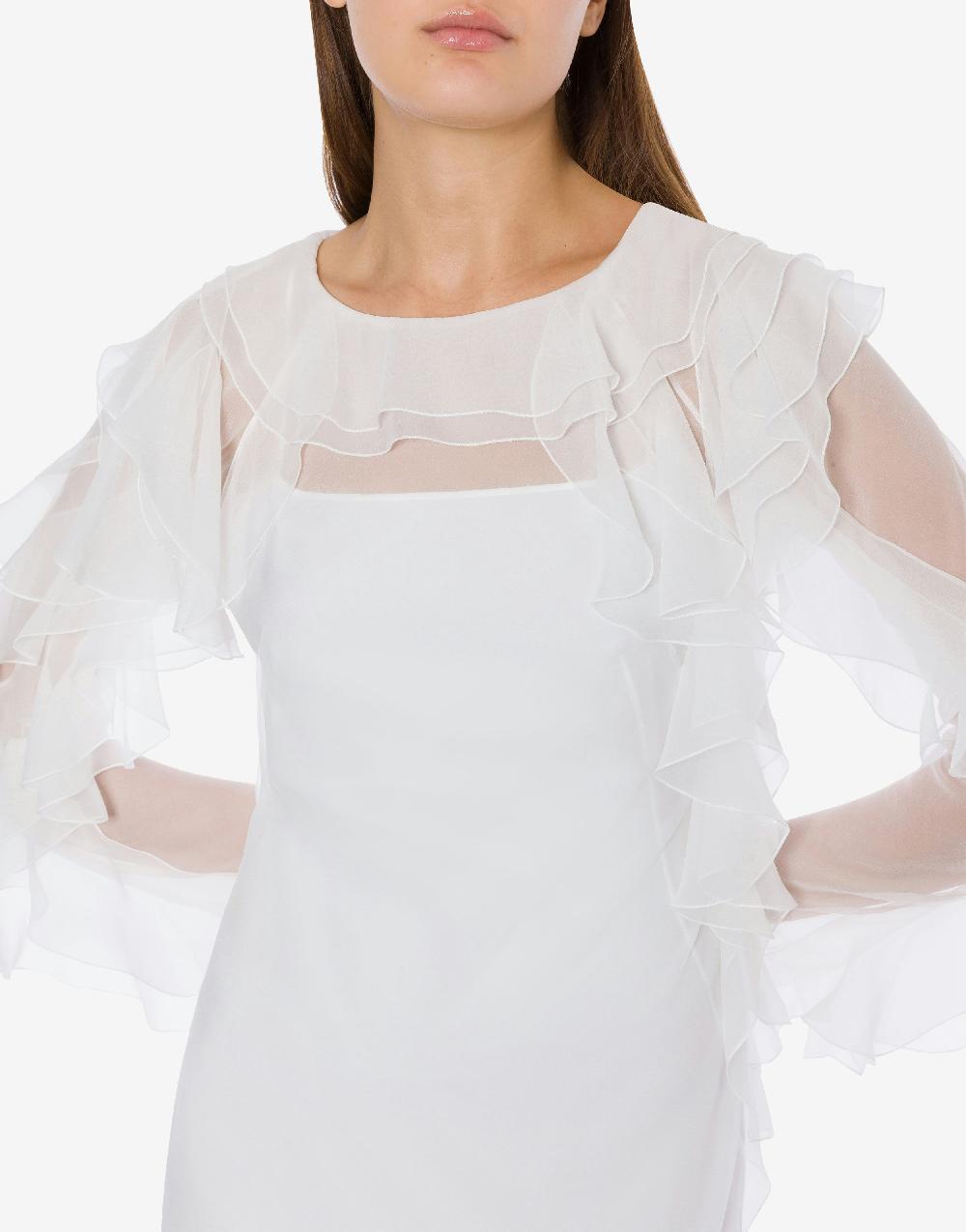 Alberta Ferretti Abito Lungo In Chiffon Organico Cocktail