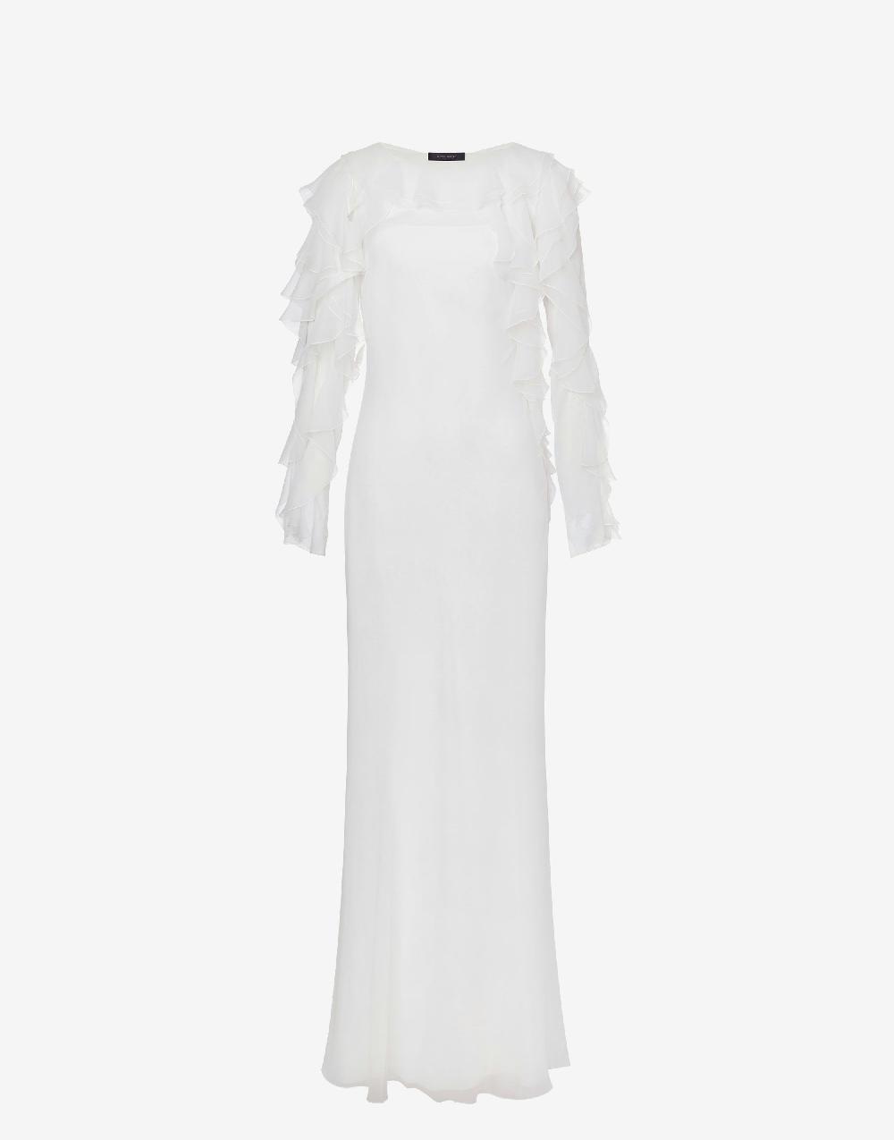 Alberta Ferretti Abito lungo in chiffon organico Cocktail