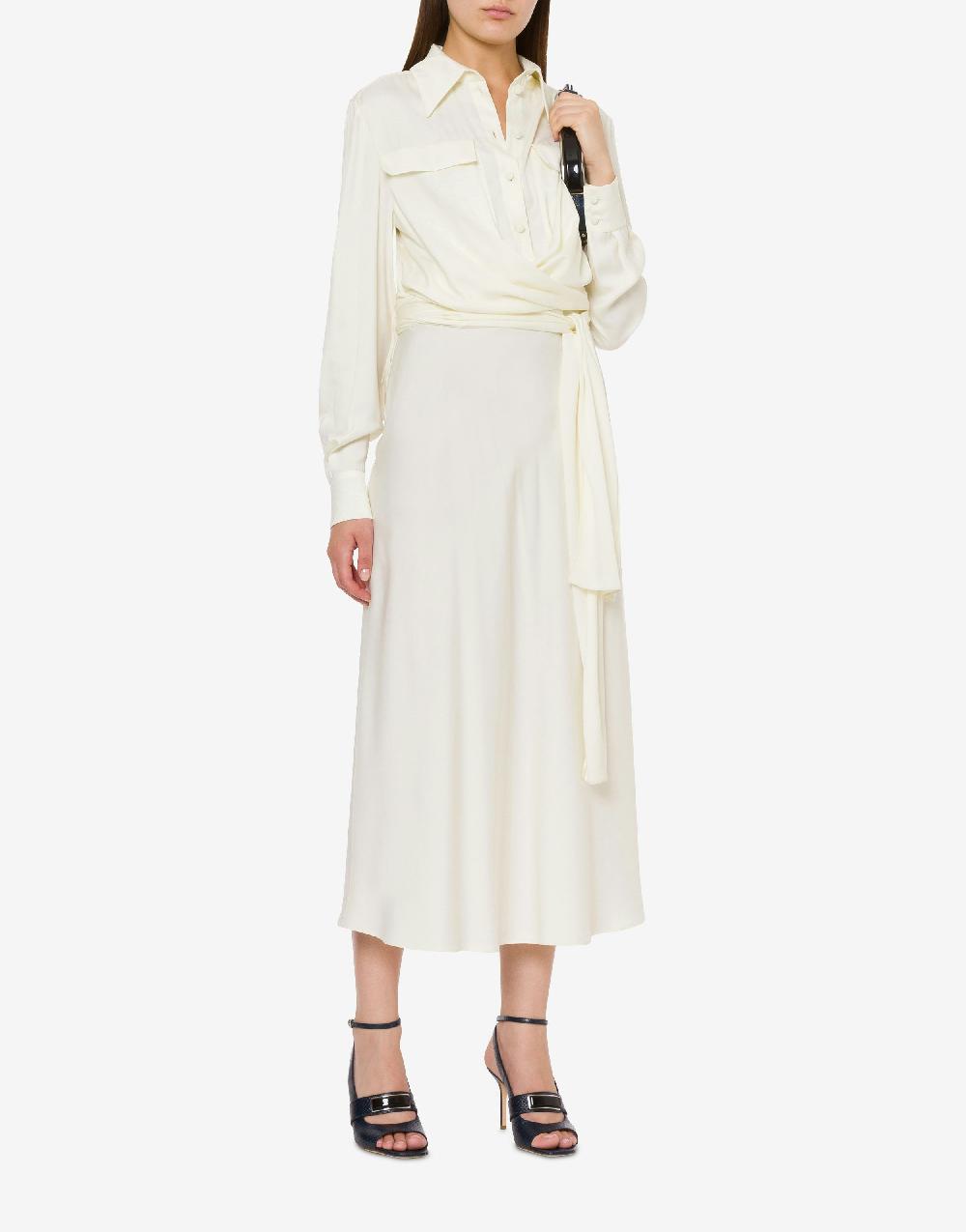 Alberta Ferretti Abito In Misto Viscosa Fluido