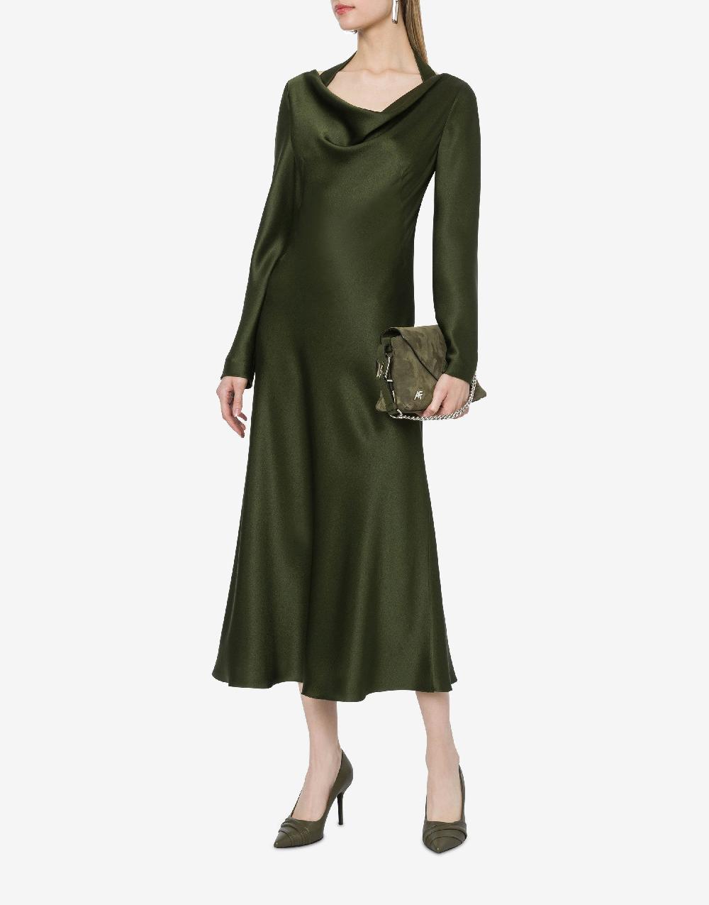 Alberta Ferretti Abito Longuette In Raso