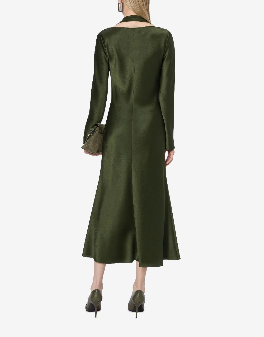 Alberta Ferretti Abito Longuette In Raso