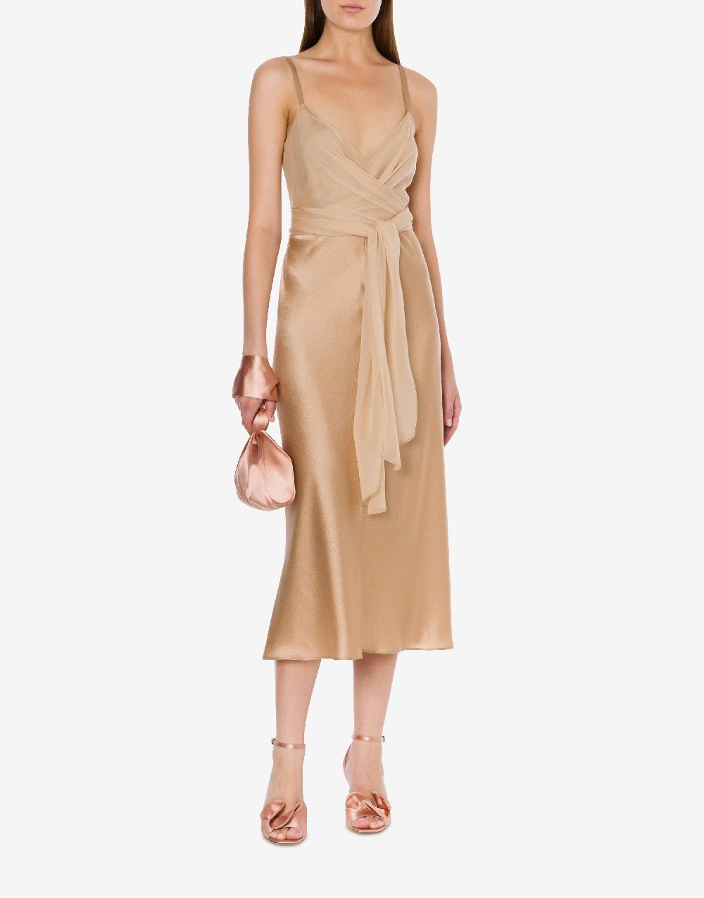 Alberta Ferretti Abito Longuette In Raso