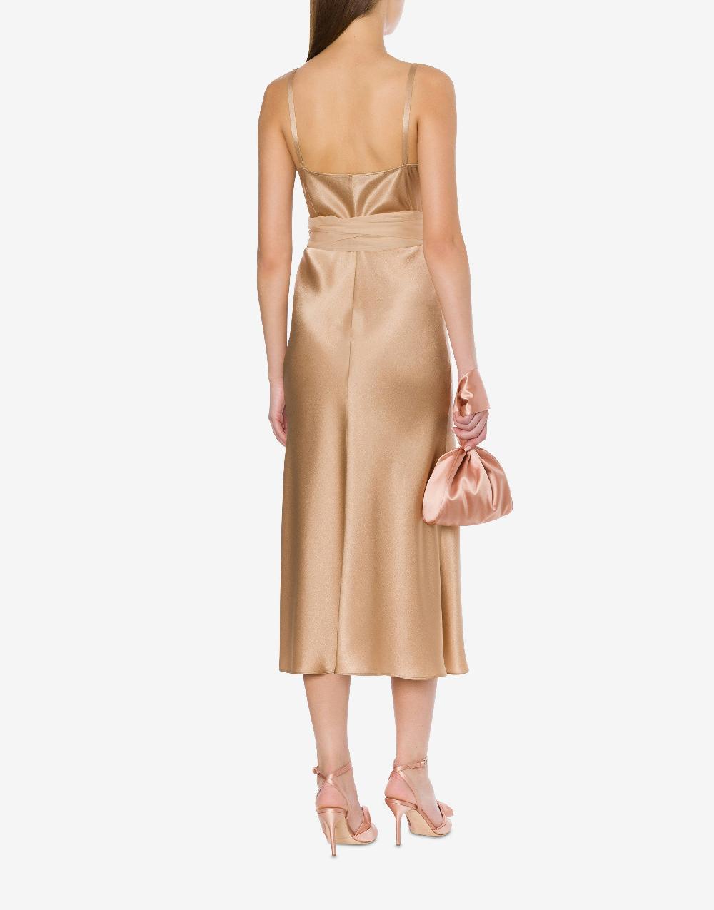 Alberta Ferretti Abito Longuette In Raso