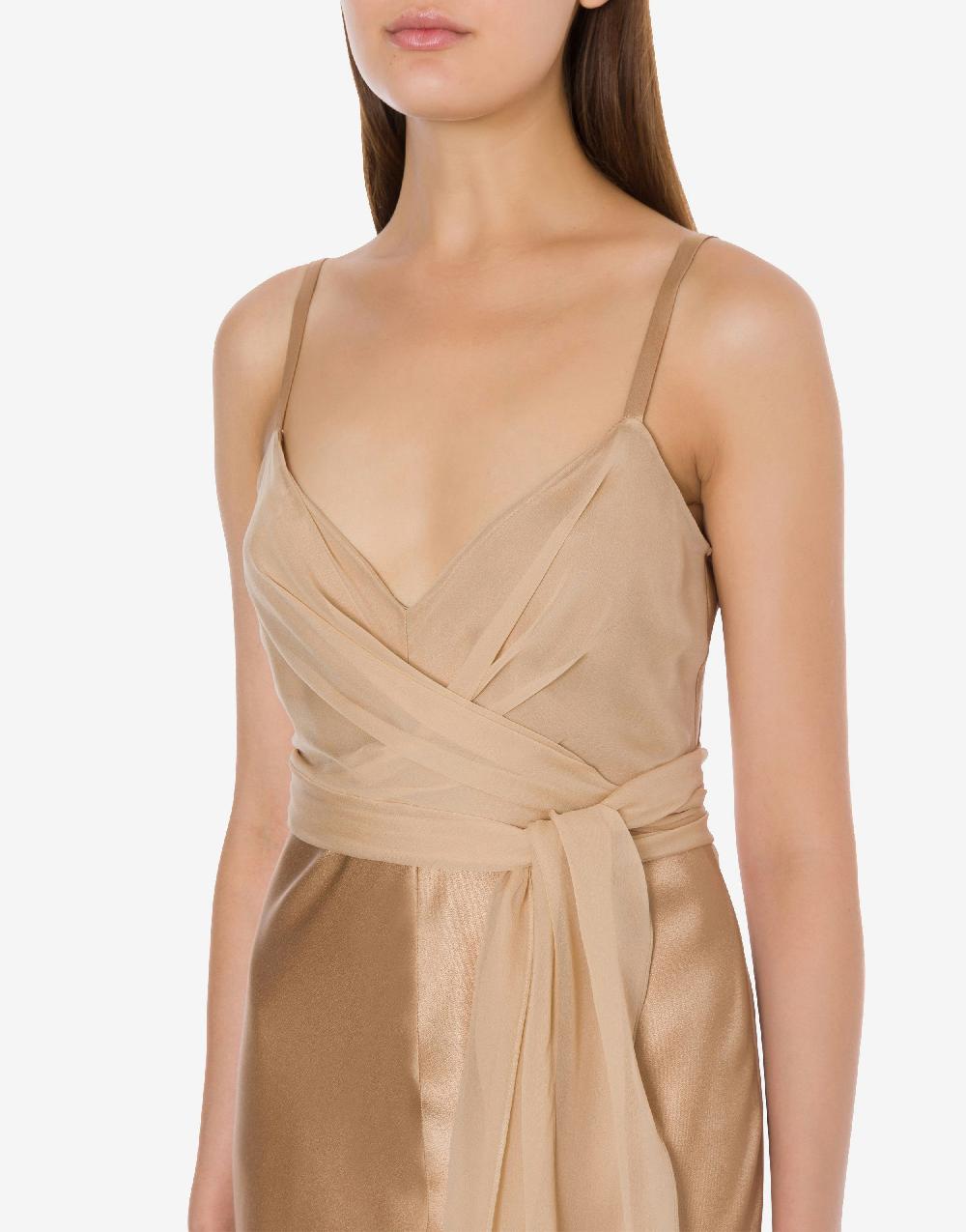 Alberta Ferretti Abito Longuette In Raso