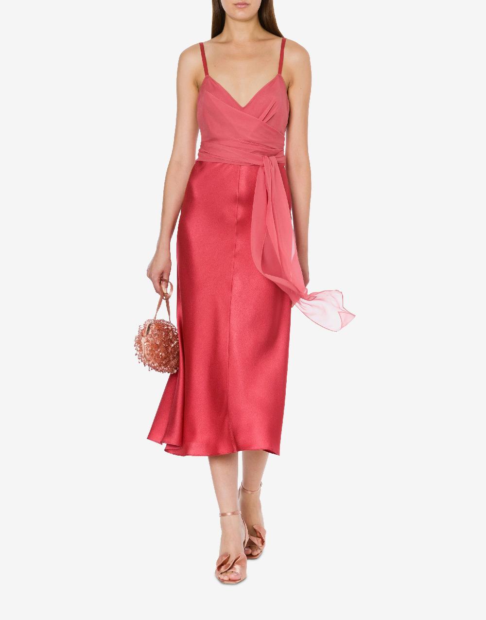 Alberta Ferretti Abito Longuette In Raso