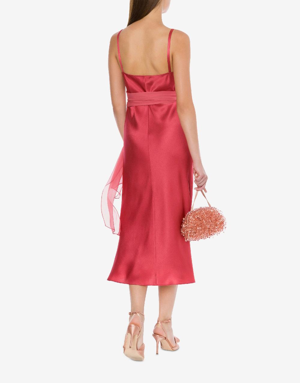 Alberta Ferretti Abito Longuette In Raso