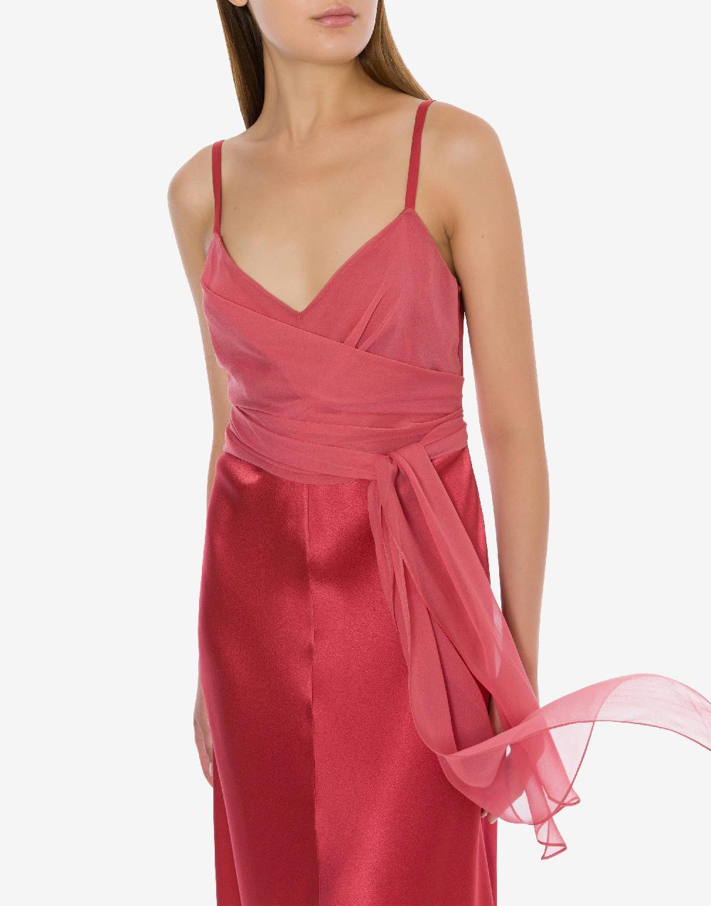 Alberta Ferretti Abito Longuette In Raso