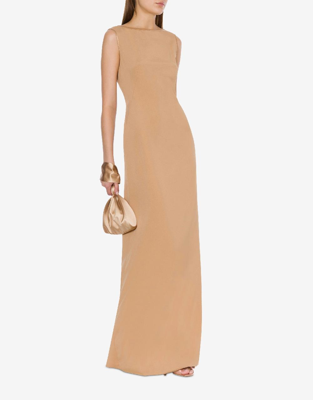 Alberta Ferretti Abito Lungo In Enver Satin