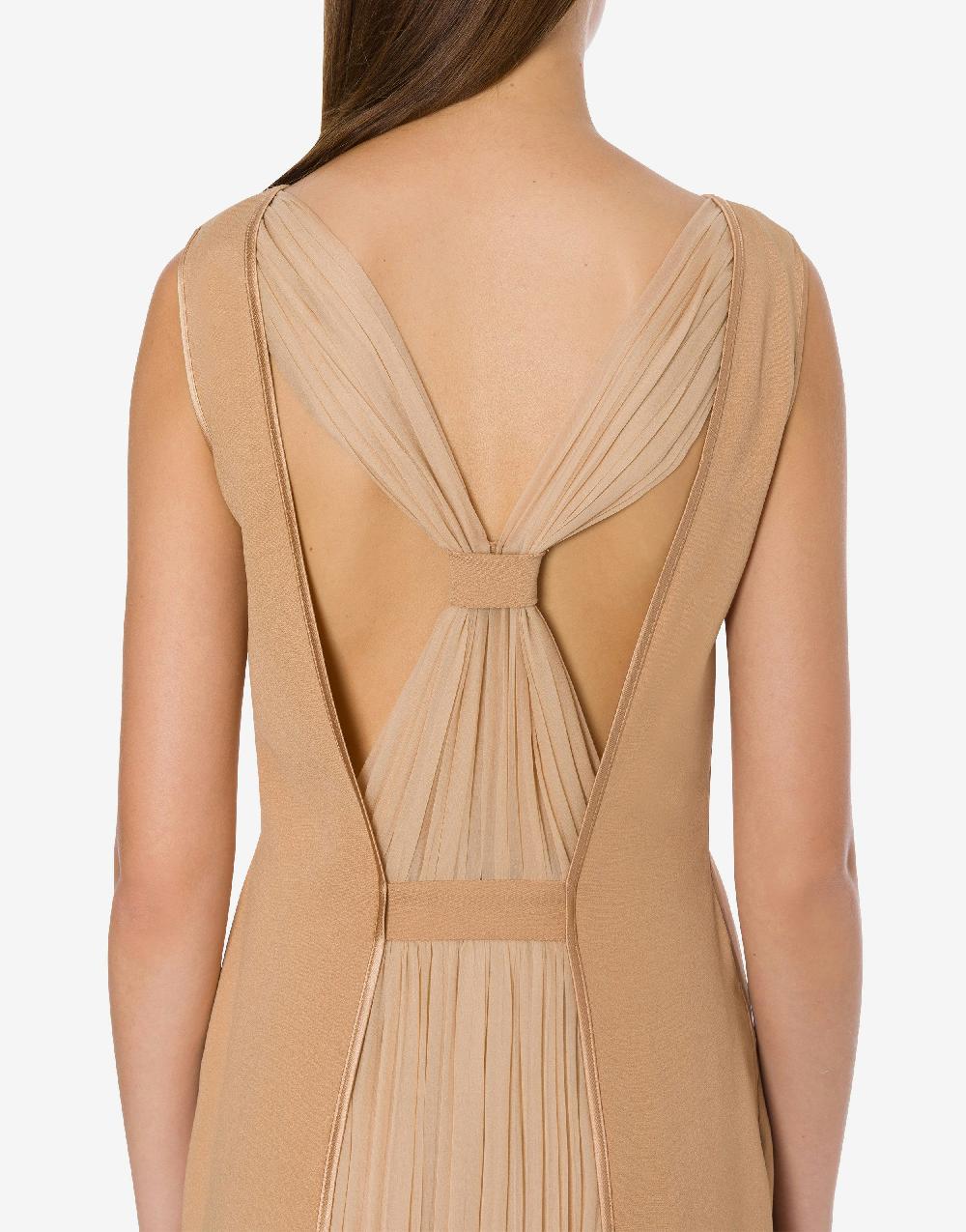 Alberta Ferretti Abito Lungo In Enver Satin