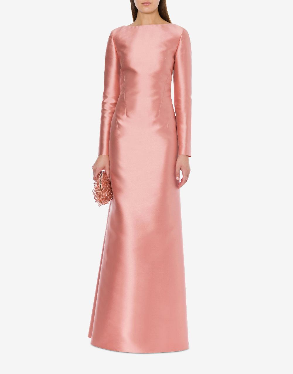 Alberta Ferretti Abito Lungo In Mikado Cocktail