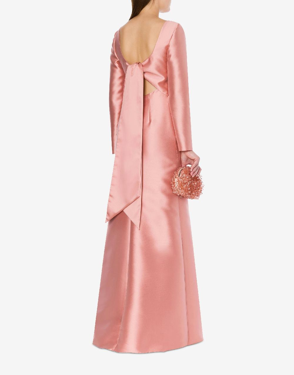 Alberta Ferretti Abito Lungo In Mikado Cocktail