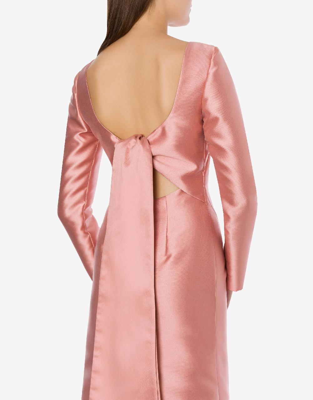 Alberta Ferretti Abito Lungo In Mikado Cocktail