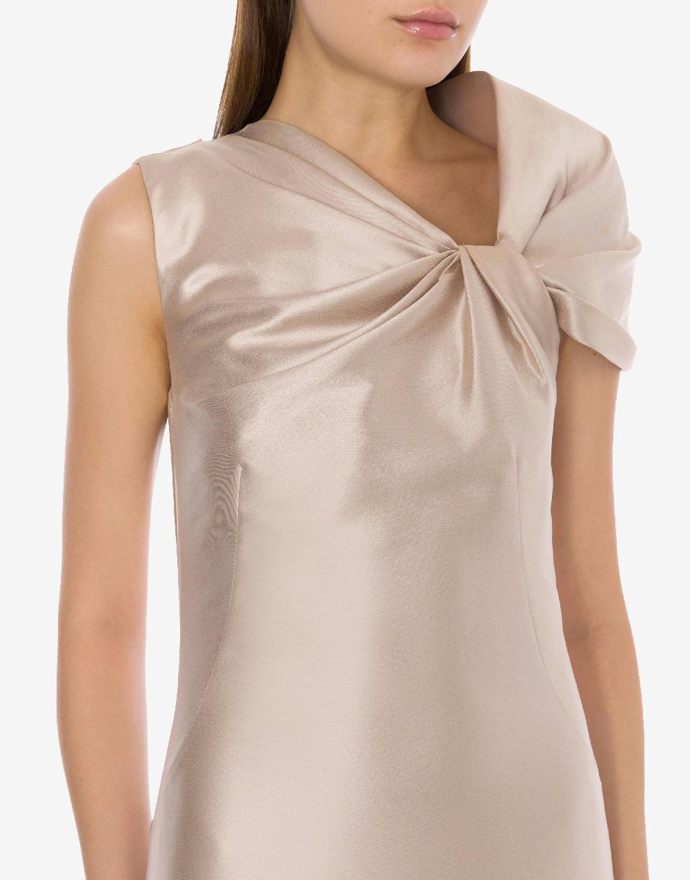 Alberta Ferretti Abito Lungo In Mikado Cocktail