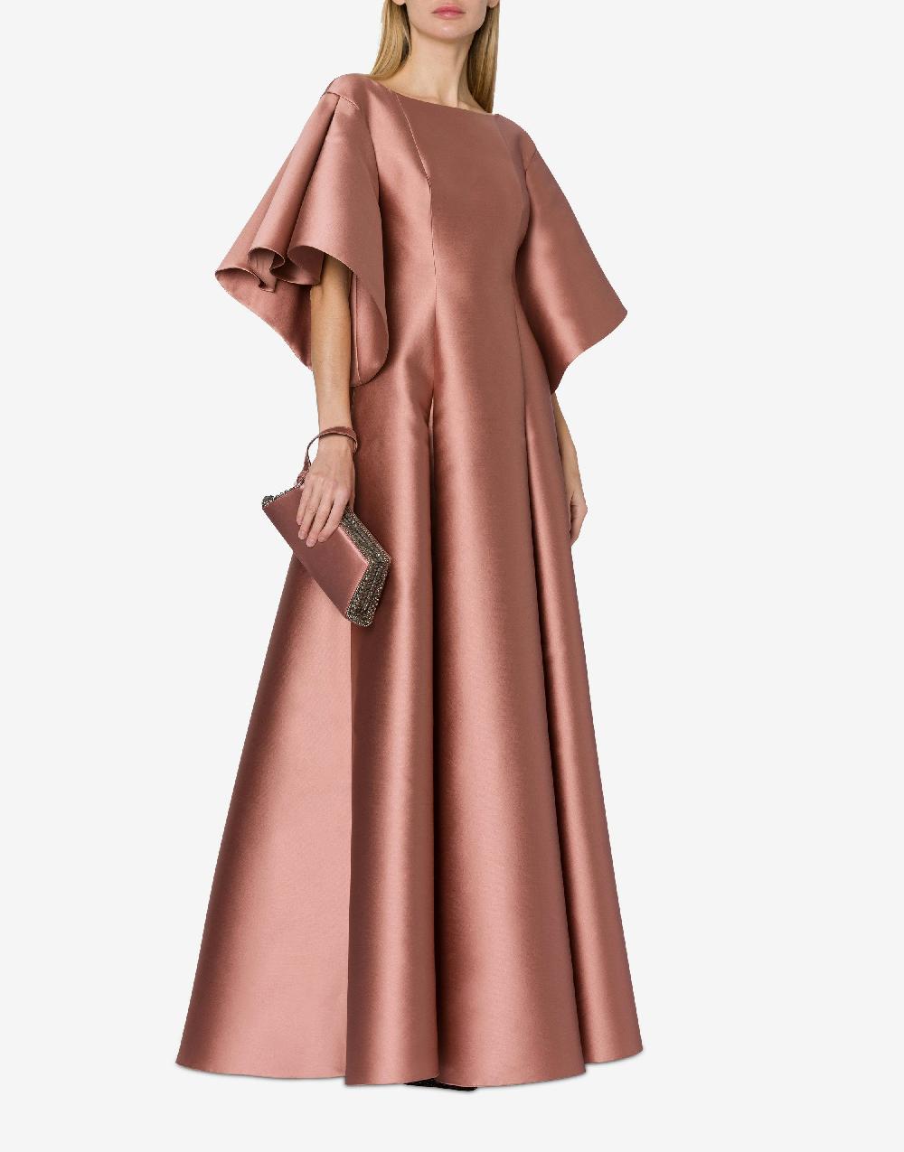 Alberta Ferretti Abito Lungo In Mikado