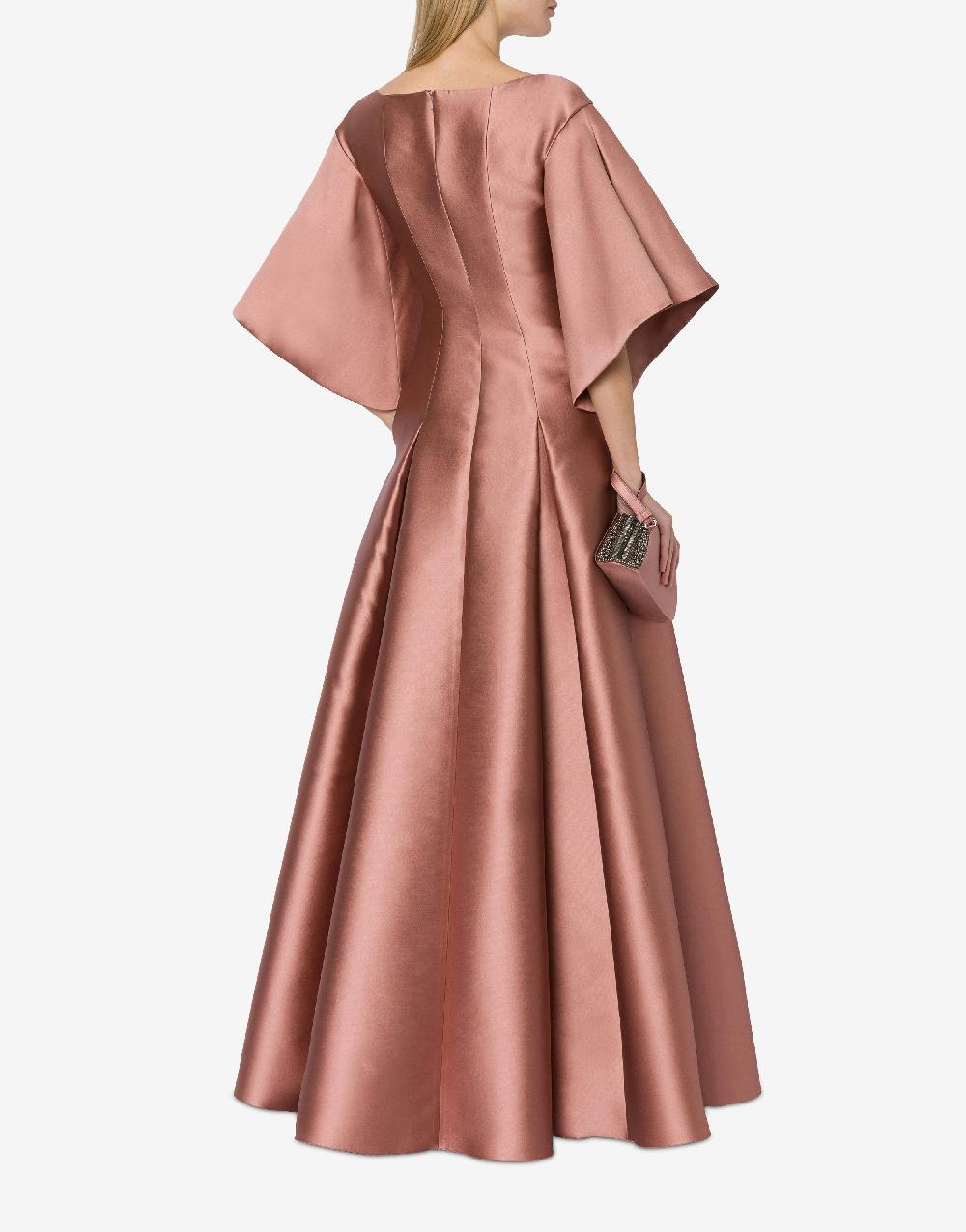 Alberta Ferretti Abito Lungo In Mikado