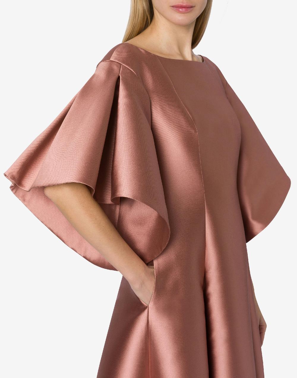 Alberta Ferretti Abito Lungo In Mikado