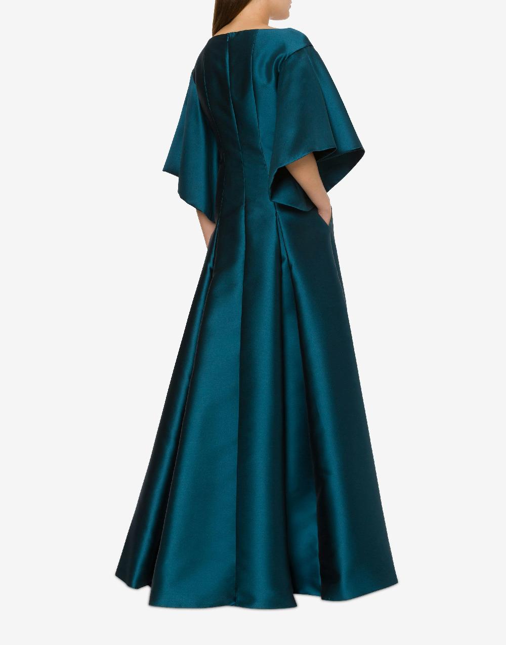 Alberta Ferretti Abito Lungo In Mikado