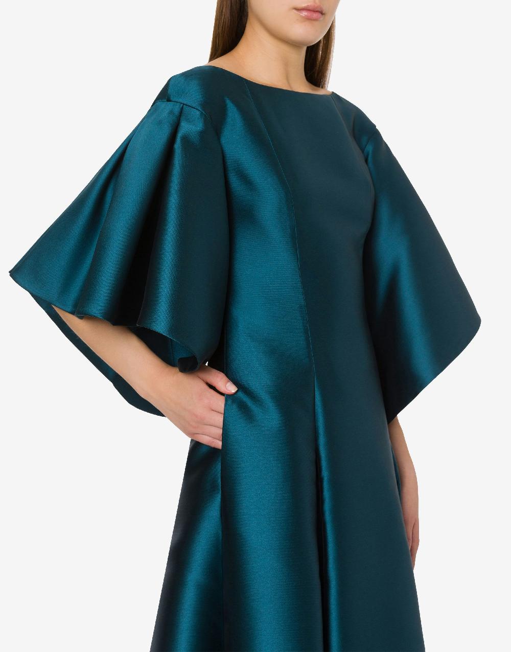 Alberta Ferretti Abito Lungo In Mikado