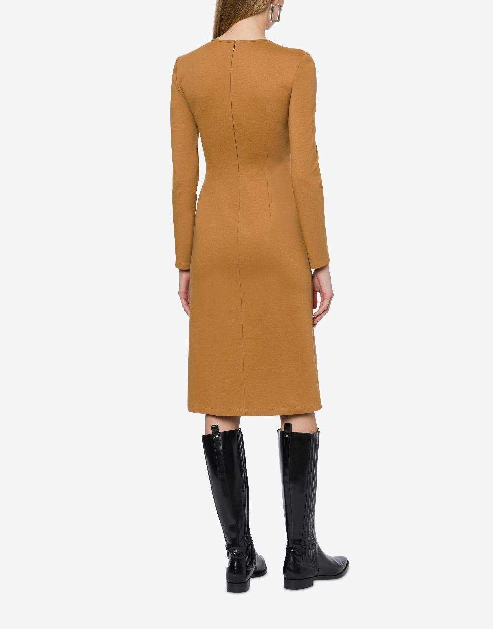 Alberta Ferretti Abito Midi In Jersey Punto Milano